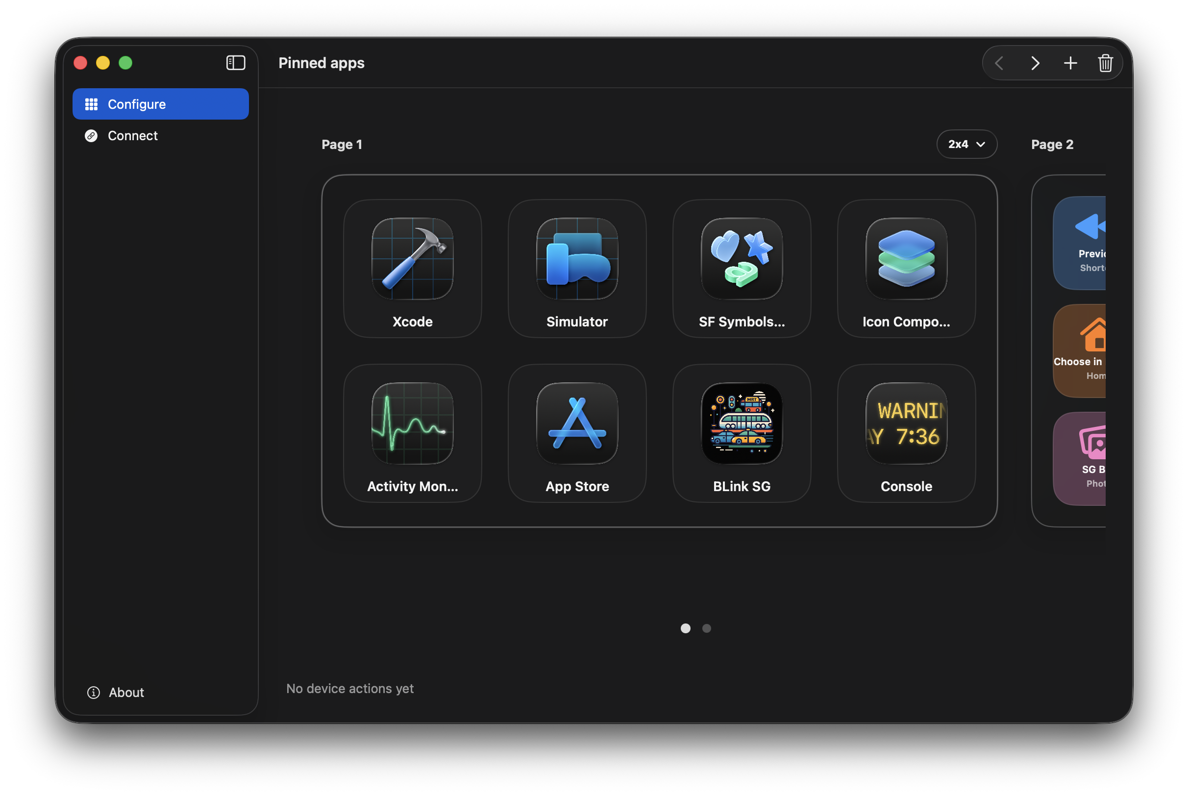 TapTiller Mac portal editor screenshot